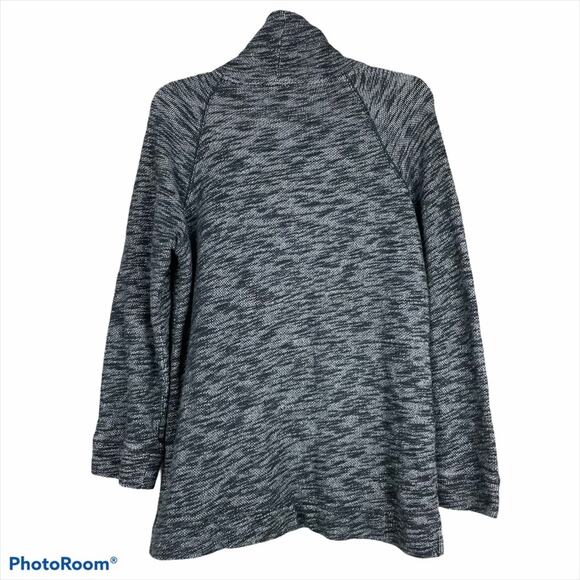 J.Crew Gray Turtleneck Tunic Heather Gray Sweater Sweatshirt Size S/M Pockets - Picture 3 of 10